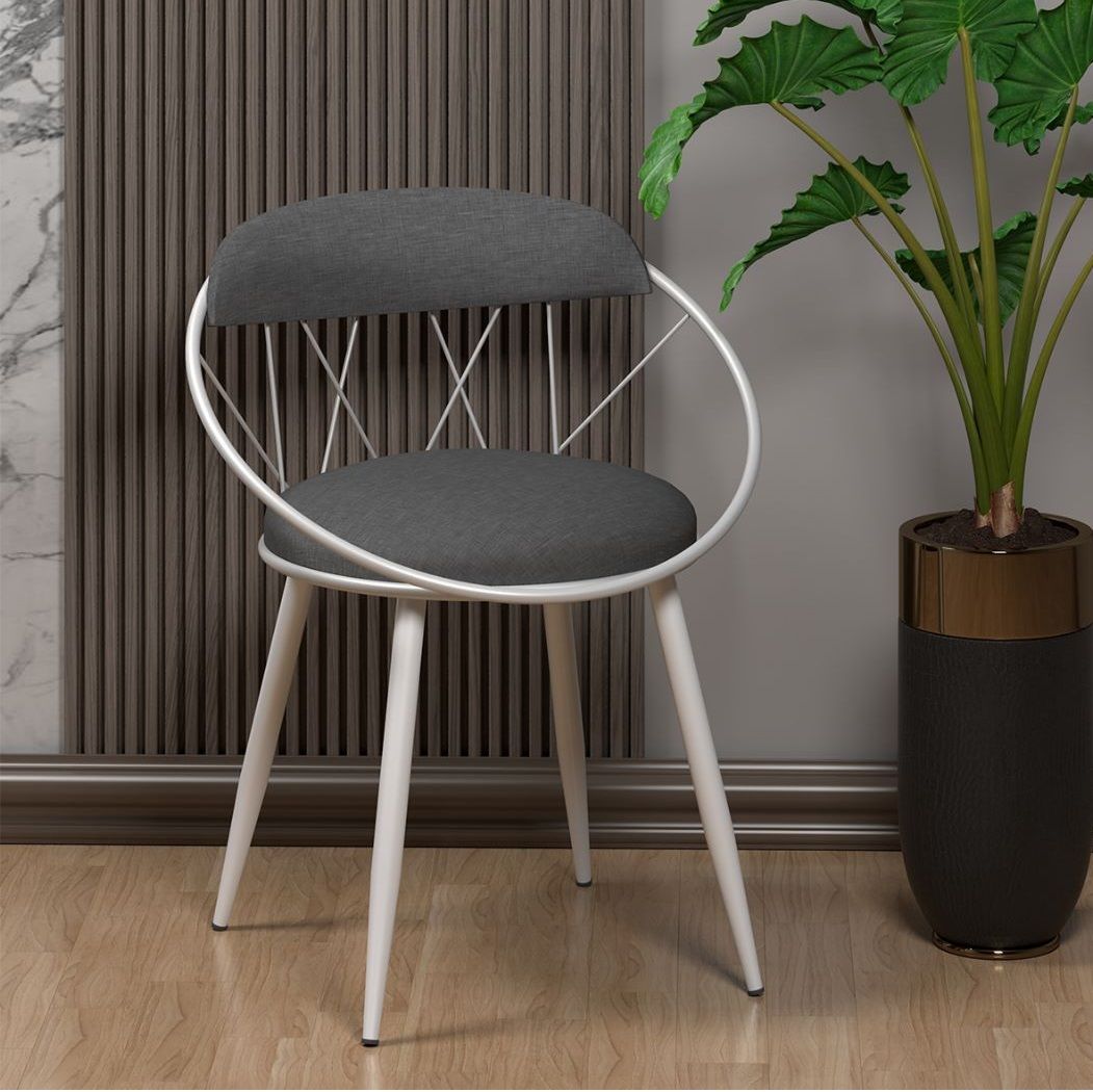 Kagu Relax Tel Sandalye Mutfak,balkon,çalışma Odası BEYAZ-KETEN ANTRASİT - Tek Ebat