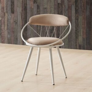 Kagu Relax Tel Sandalye Mutfak,balkon,çalışma Odası Beyaz - Tek Ebat