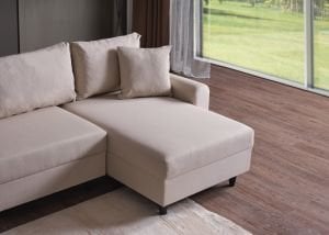 Corner Flavia Köşe Takımı Puflu Krem