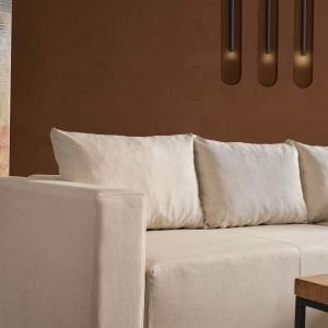 CORNER POLY-L KÖŞE TAKIMI-KANEPE-YATAK-DİNLENME Krem