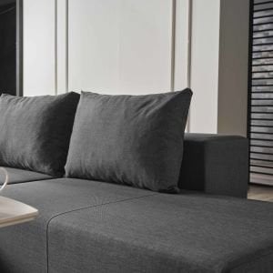 CORNER POLY-M KÖŞE TAKIMI-KANEPE-YATAK-DİNLENME 4 FARKLI MODEL TEK MODÜL KOYU GRİ