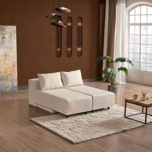 CORNER POLY-M KÖŞE TAKIMI-KANEPE-YATAK-DİNLENME 4 FARKLI MODEL TEK MODÜL Krem