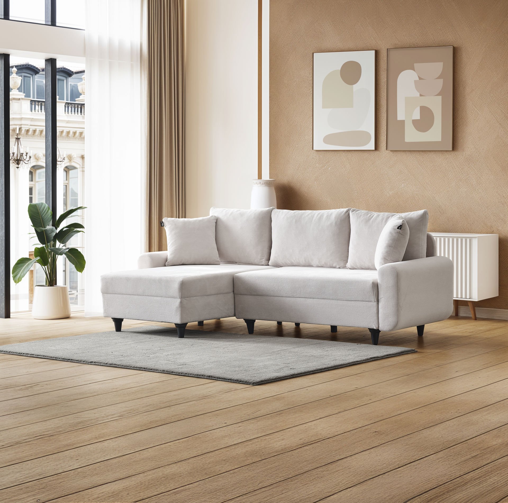 Corner Flavia Köşe Takımı EKRU