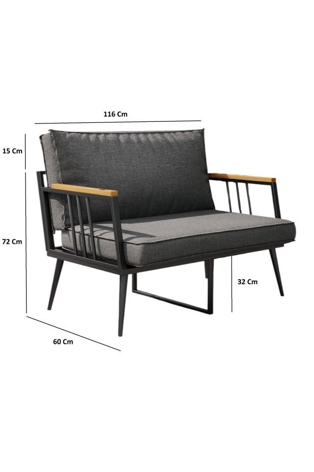 Kagu Ultralounge Bahçe Balkon Cafe Koltuk, Kanepe Oturma takımı